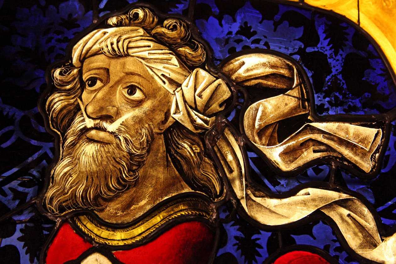 Representando os braços da família Mullenheim, c.1467. ex oficina de Peter Hemel; Alsácia de French School
