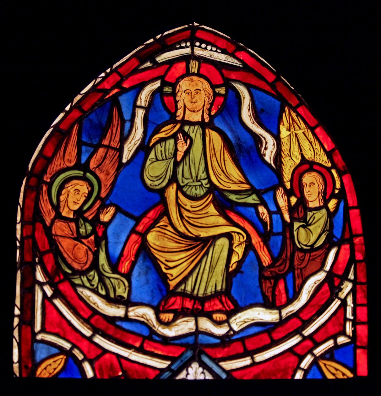 Retratando Cristo na Glória (ex Varennes-Jarcy - originalmente da Abadia de Gercy) de French School
