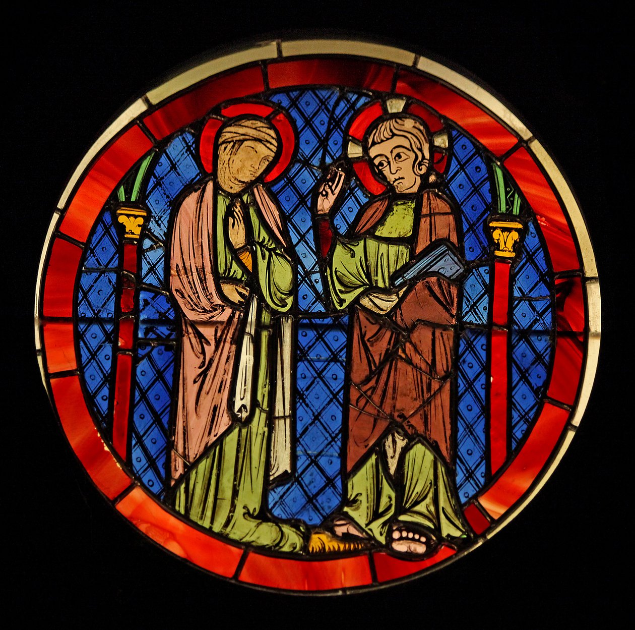 Representando Cristo com uma mulher, ex Ste Chapelle de French School