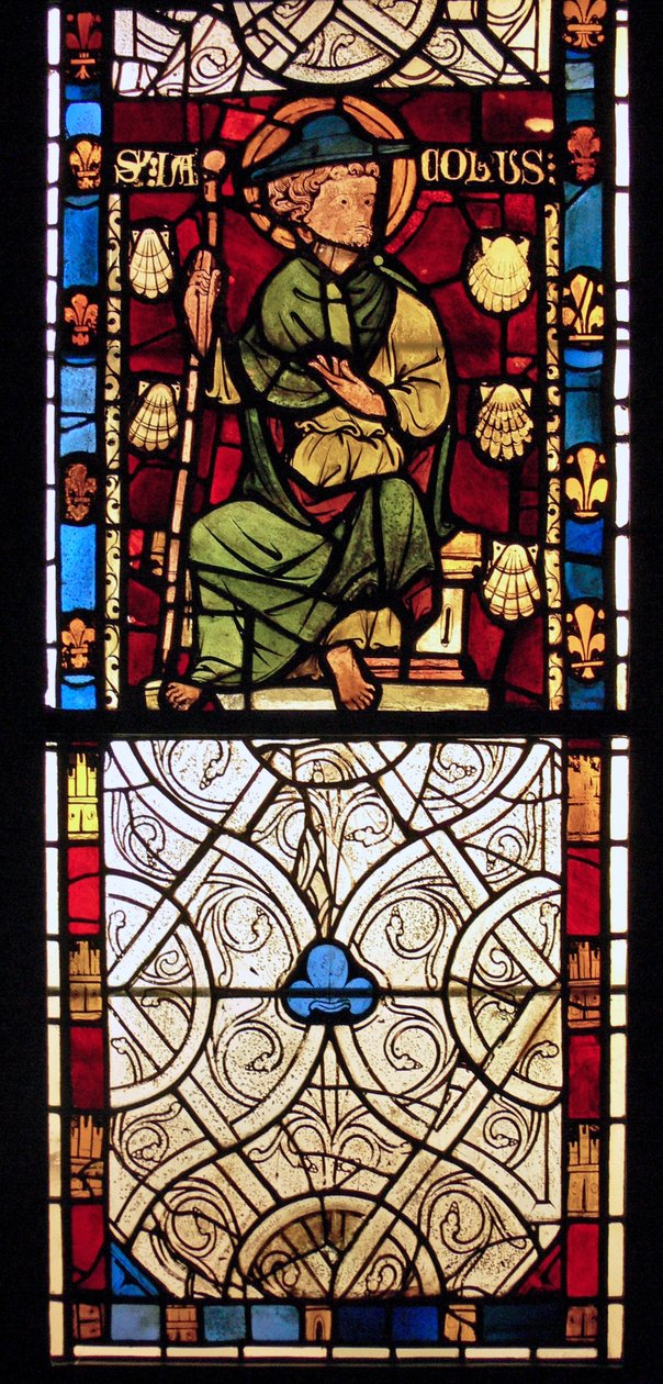 Retratando St James: grisaille da capela do castelo, Rouen de French School
