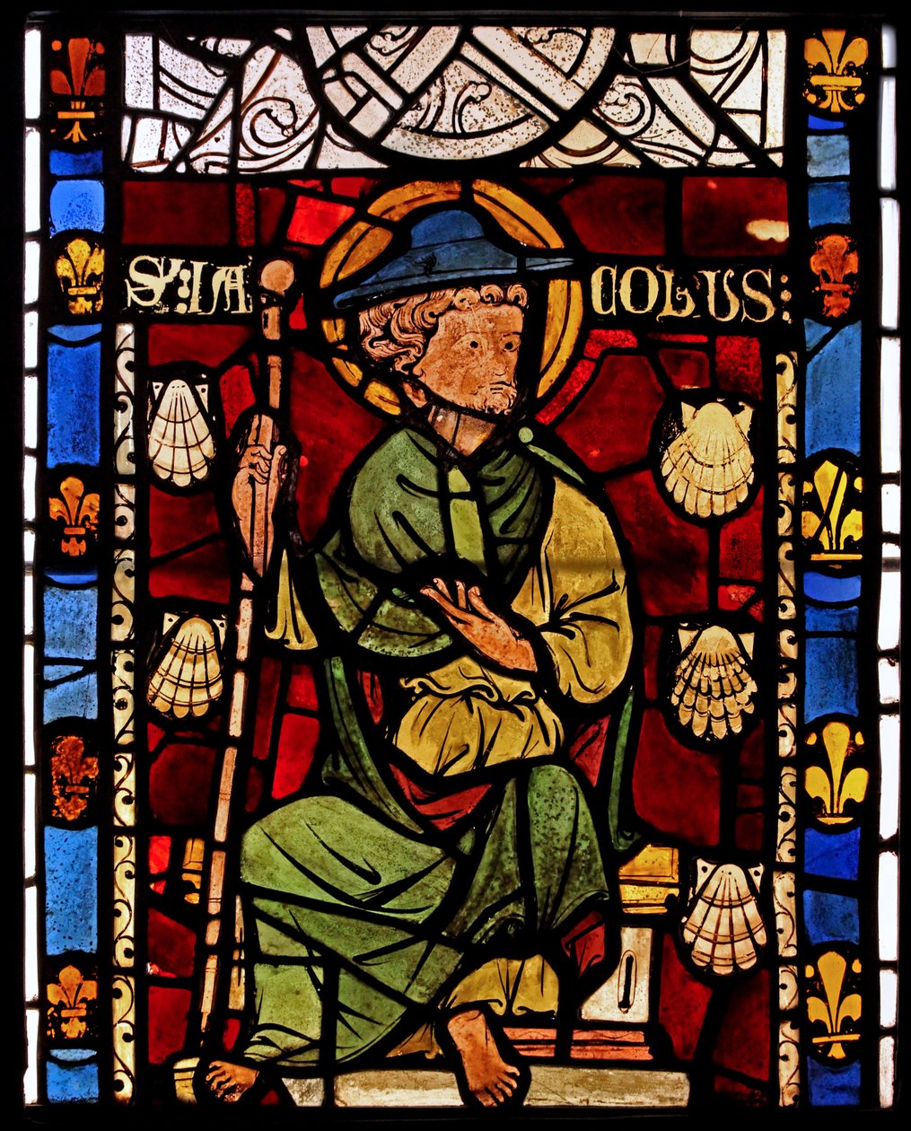 Retratando St James: grisaille da capela do castelo, Rouen de French School