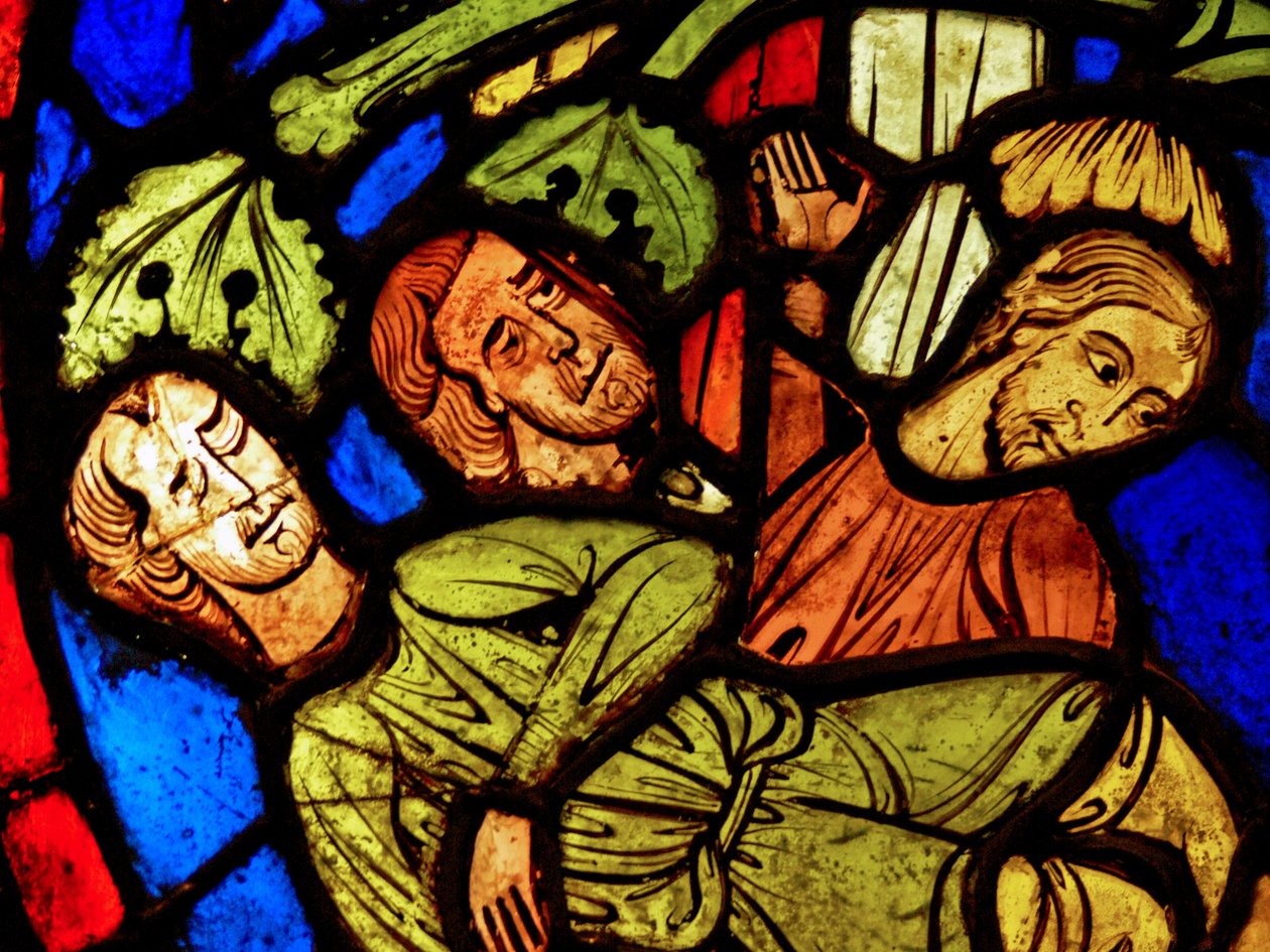 Retratando St Martin - e o milagre do pinheiro (ex Varennes-Jarcy - originalmente da Abadia de Gercy) de French School