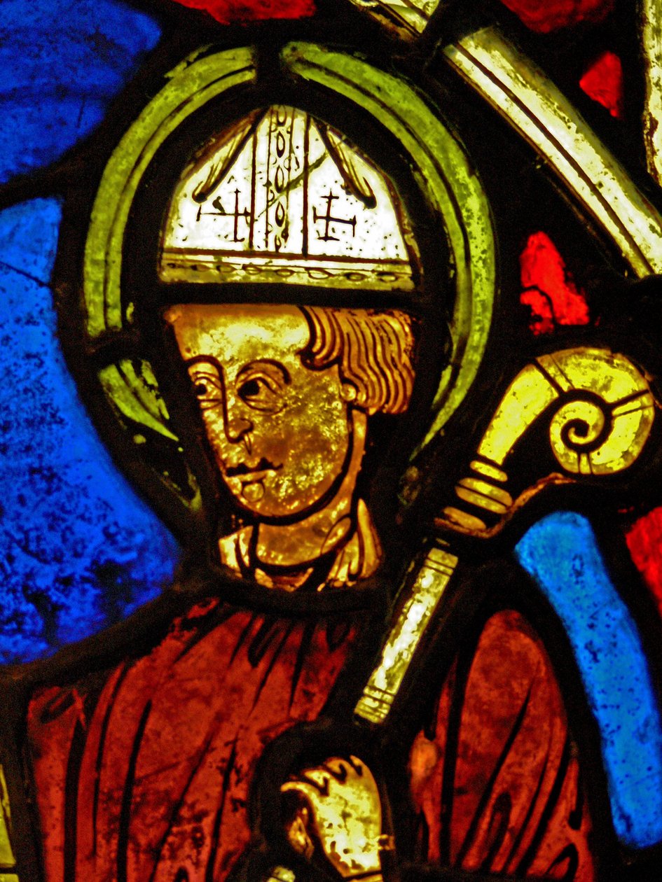 Retratando St Martin - e o milagre do pinheiro (ex Varennes-Jarcy - originalmente da Abadia de Gercy) de French School