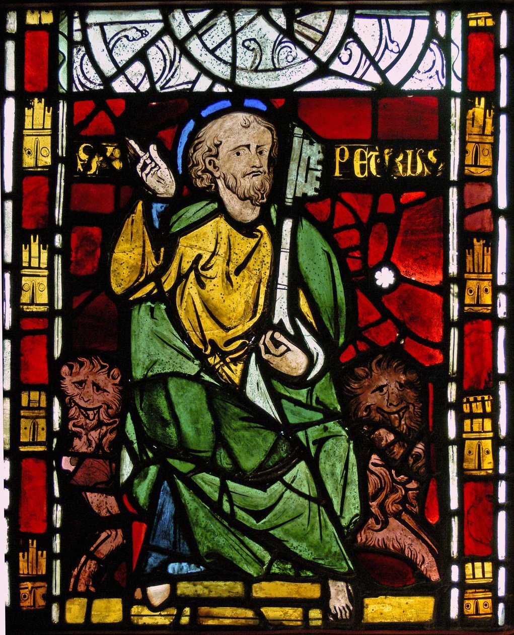 Retratando São Pedro: grisaille da capela do castelo, Rouen de French School