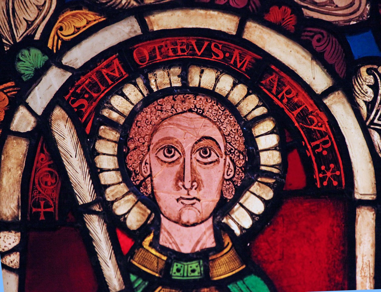 Representando St Timothy, originalmente de Neuwiller (Lr. Rhine) de French School