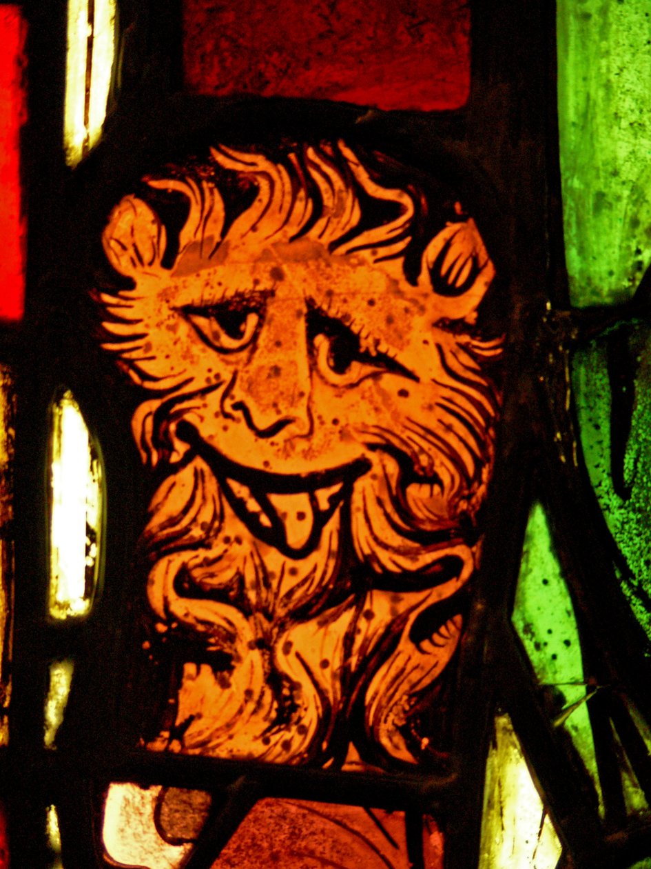 Retratando um leão no painel de São Pedro: da Chapelle du Chateau, Rouen de French School