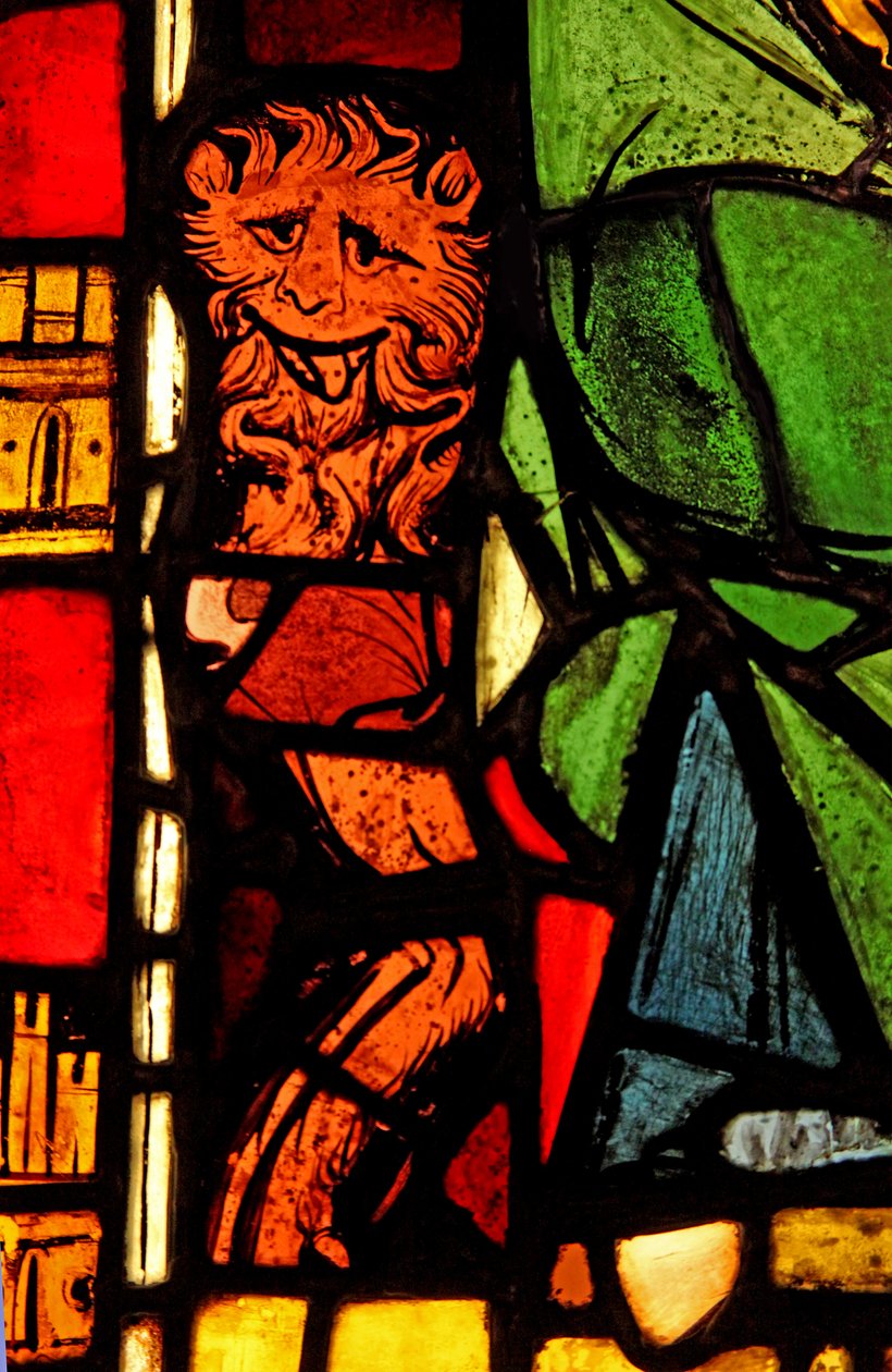 Retratando um leão no painel de São Pedro: da Chapelle du Chateau, Rouen de French School