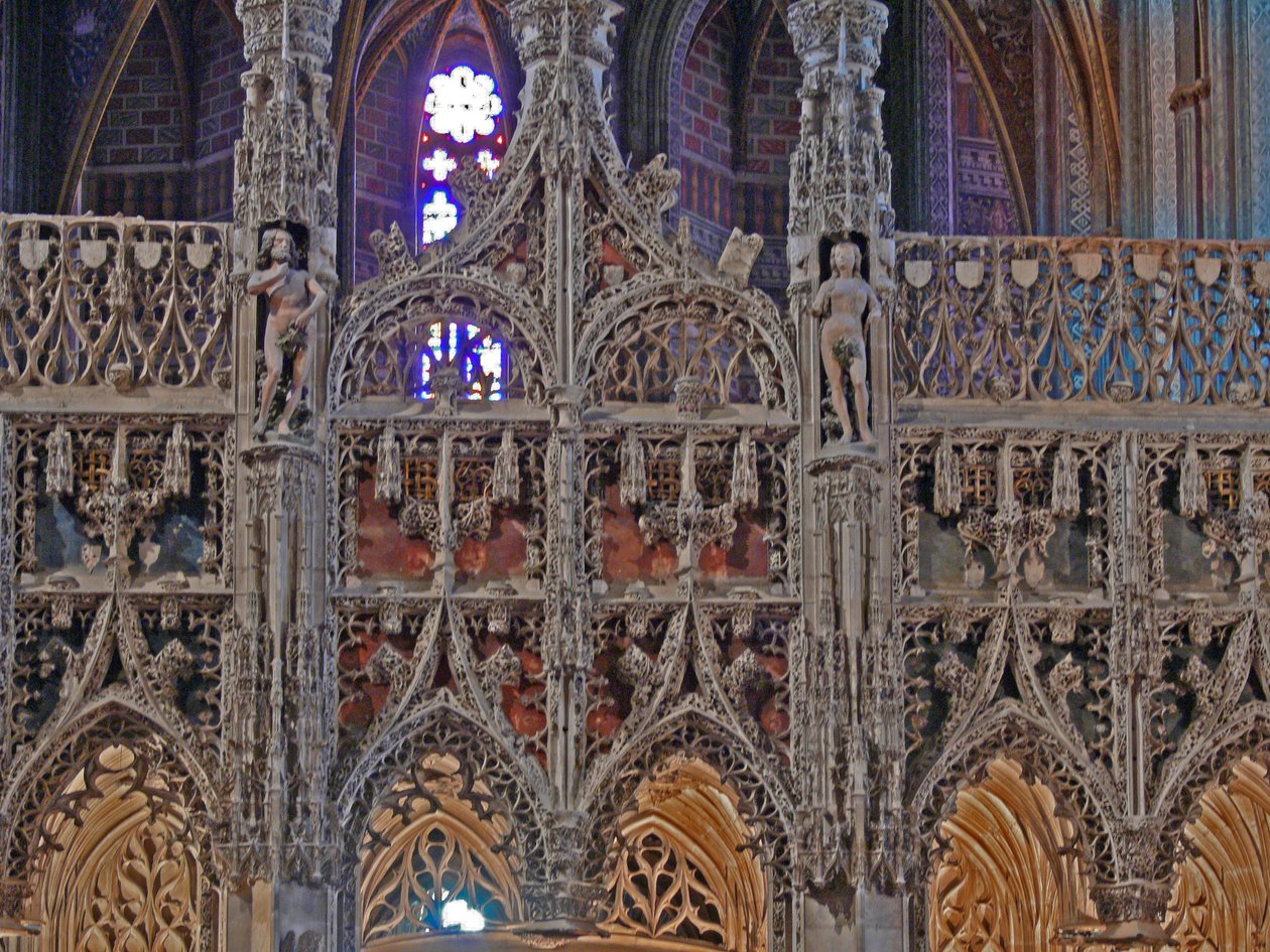 Retratando detalhes da tela - jubé - entre o coro e a nave de French School