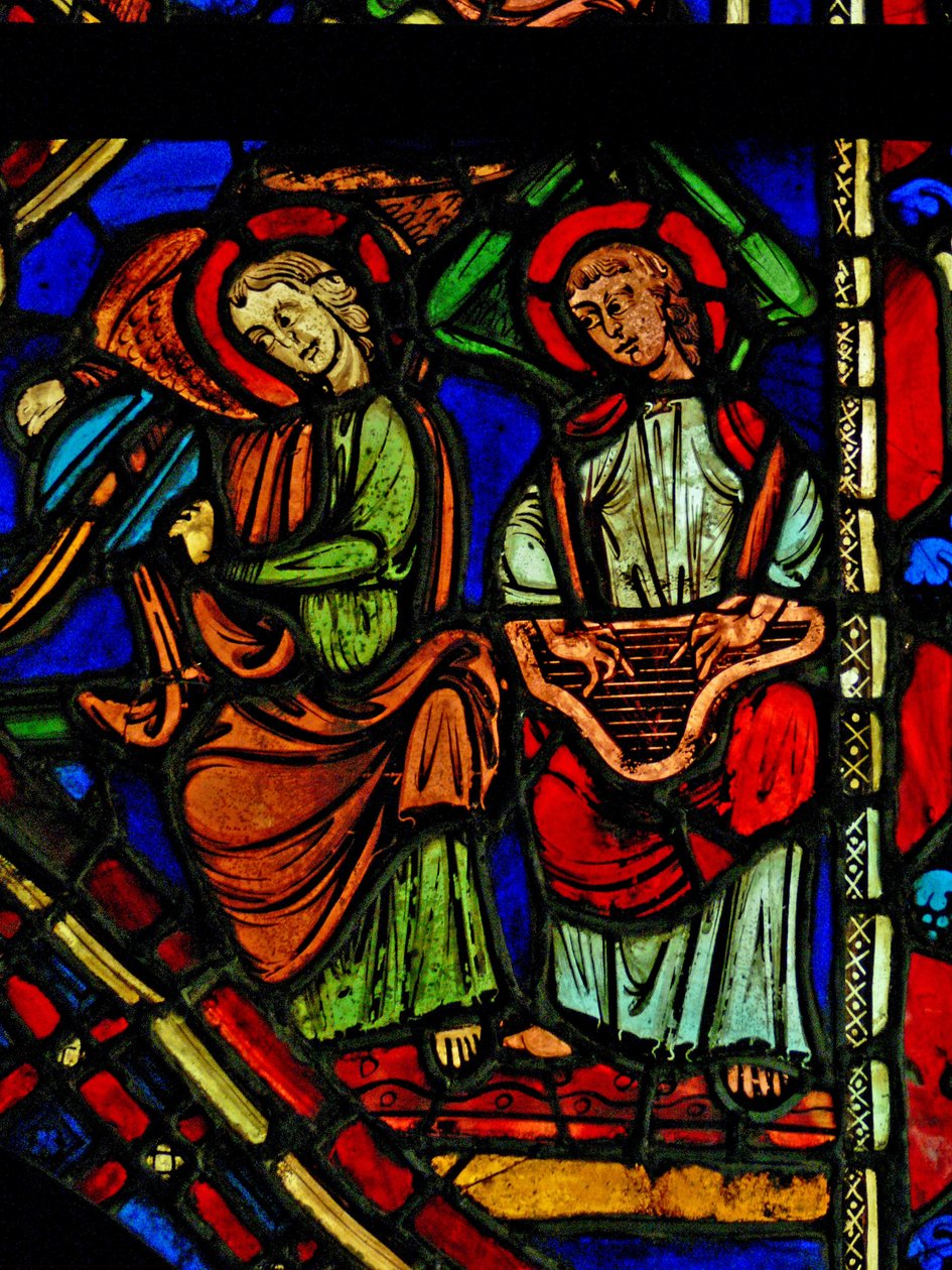 Retratando anjos músicos (ex Varennes-Jarcy - originalmente da Abadia de Gercy) de French School