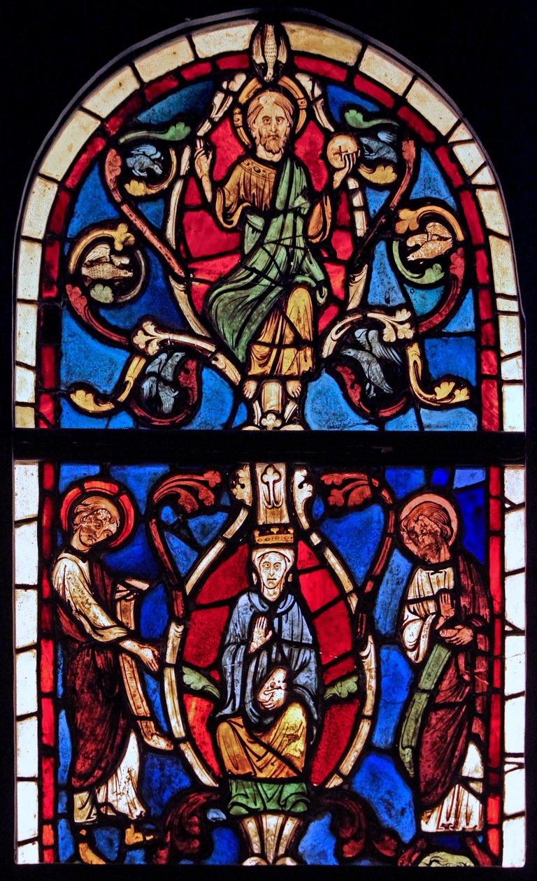 Retratando a Árvore de Jessé, originalmente da igreja de Varennes-Jarcy (originalmente da Abadia de Gercy) de French School