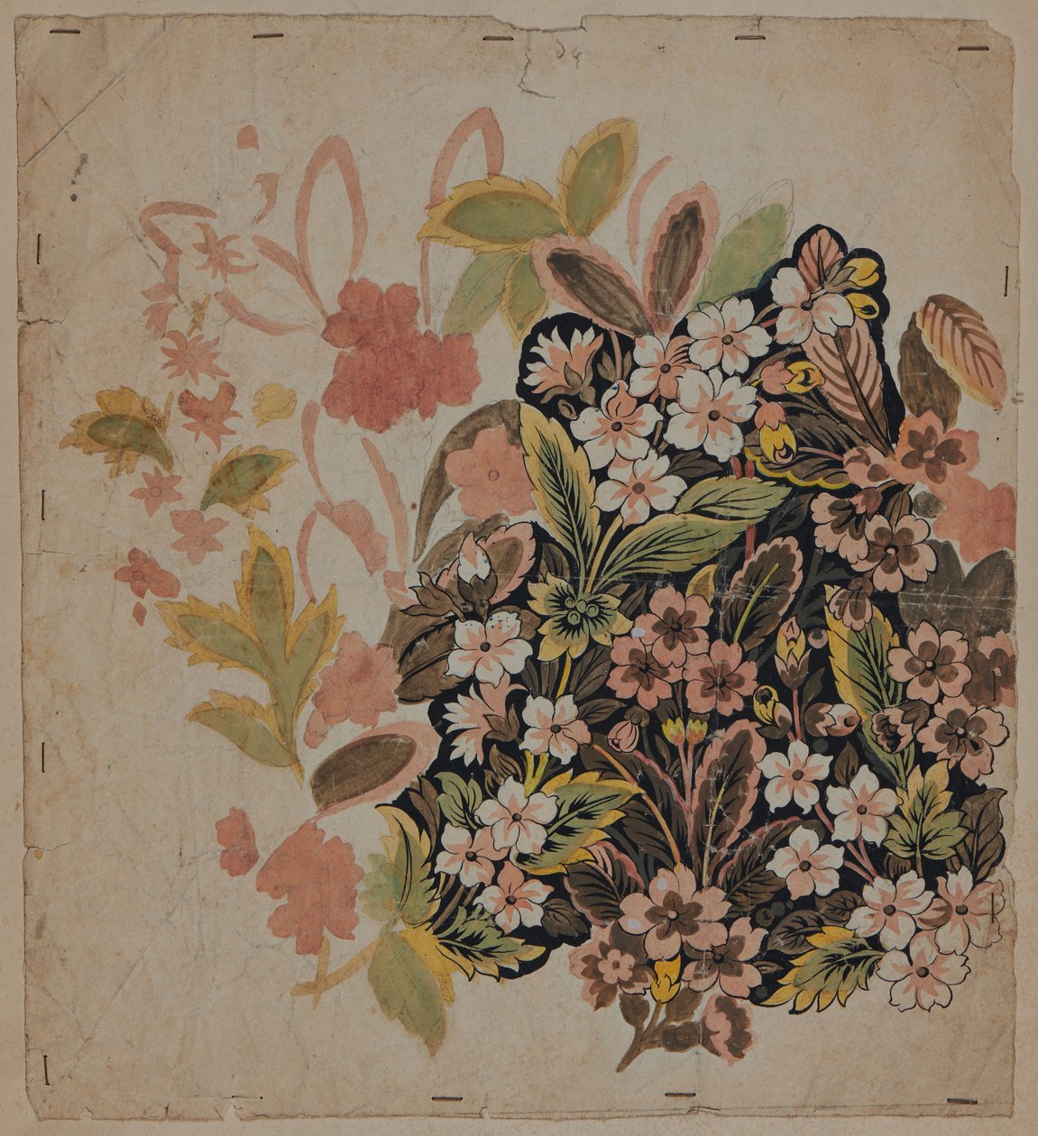 Desenho de projeto, início do século XVIII de French School