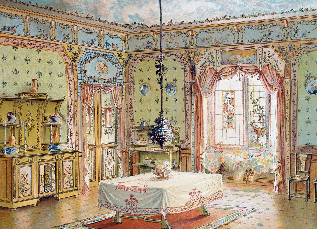Design para sala de jantar da revista La Decoration interieure (Home Decor) de French School