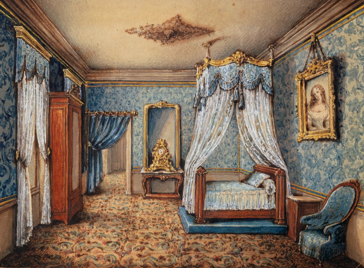 Desenho do quarto de French School