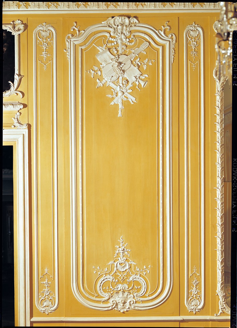 Detalhe de um painel do Quarto Amarelo, Hotel des Stuart d