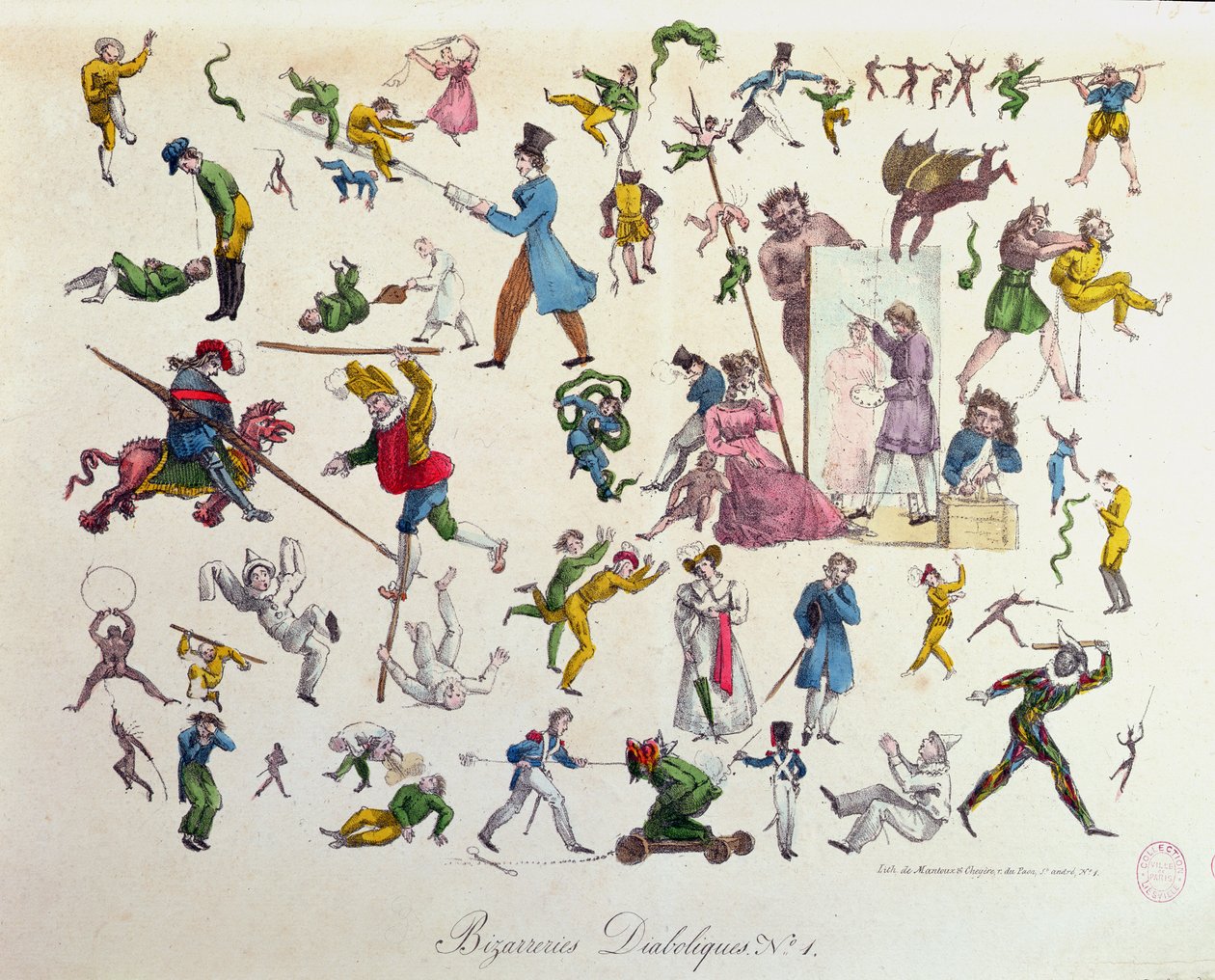Devilish Oddities, 1823 de French School