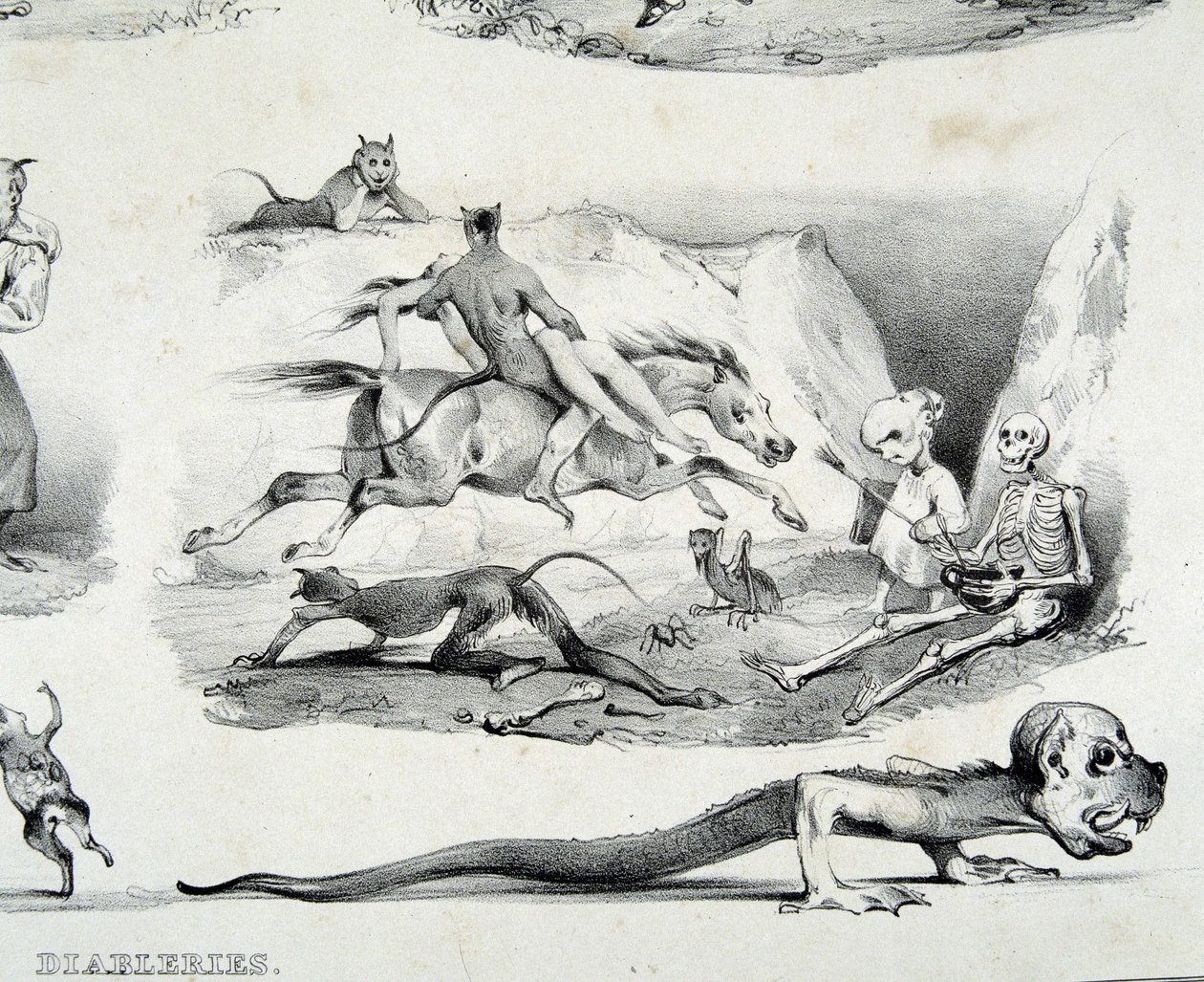 Diableries (imagens do diabo) - por Le Poitevin de French School