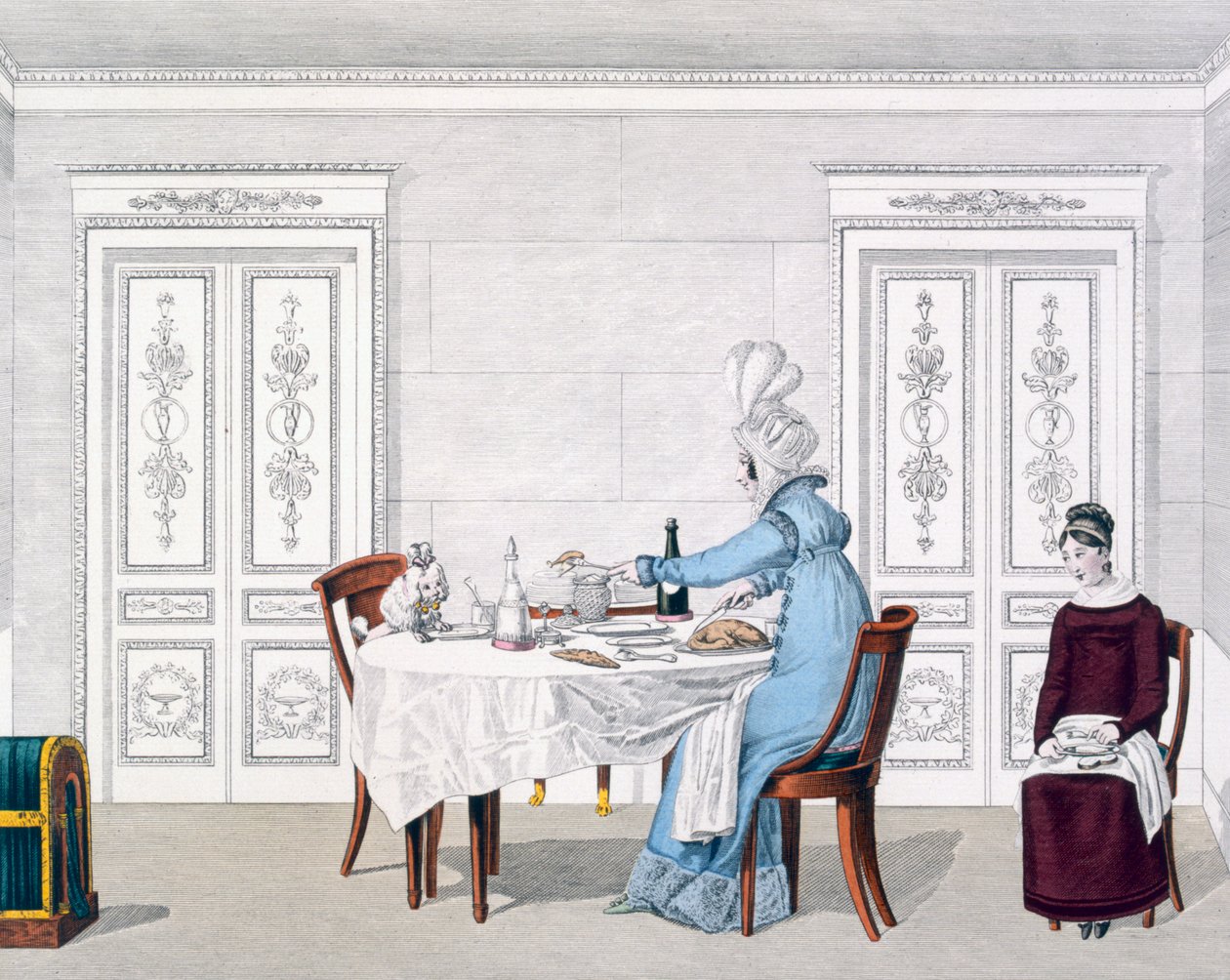 Dog Mania, Plate 106 de The Good Gender, 1818 de French School