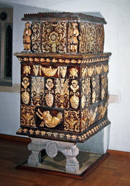 Fogão Doméstico, c. 1705 (cerâmica) de French School