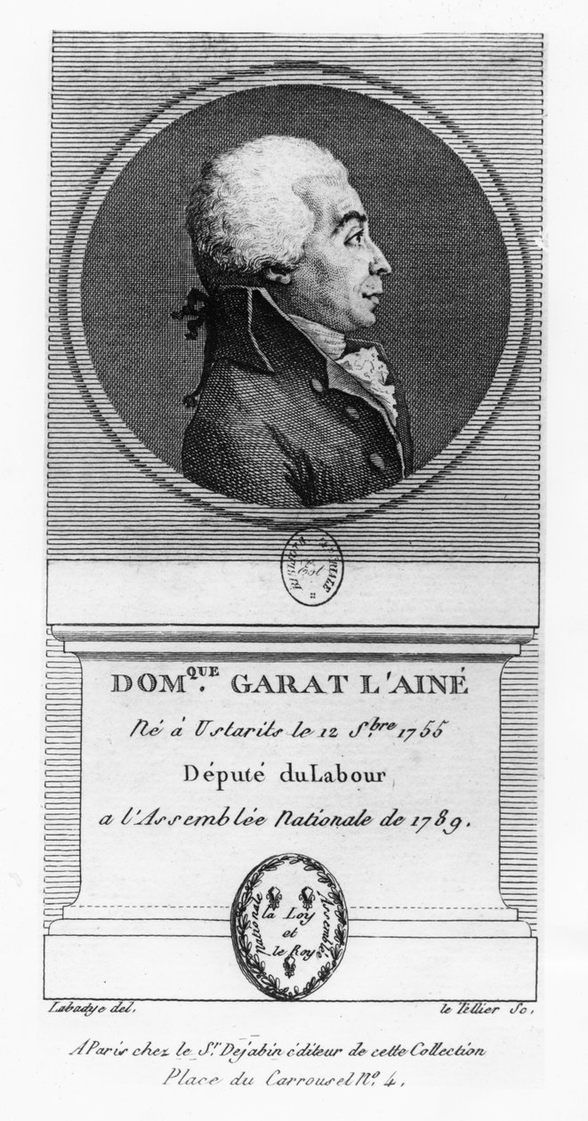 Dominique-Joseph, Conde de Garat (gravura) de French School