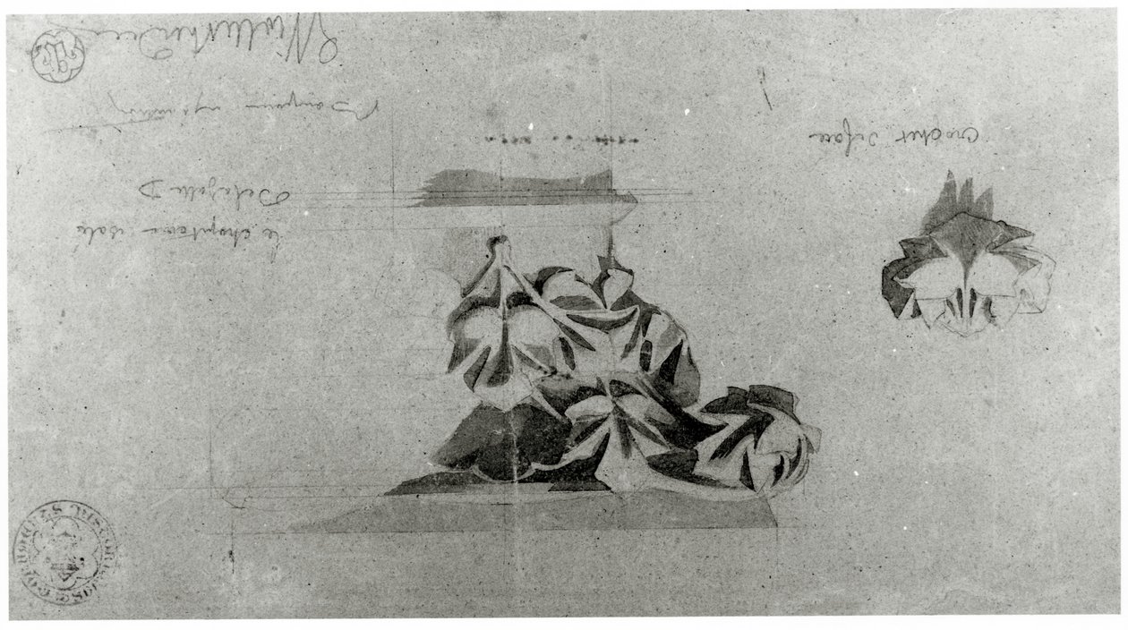 Desenho para a restauração de Notre Dame de French School