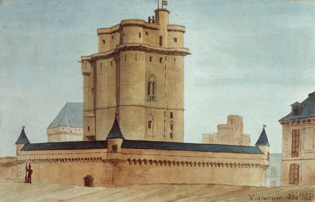Masmorra do castelo de Vincennes de French School