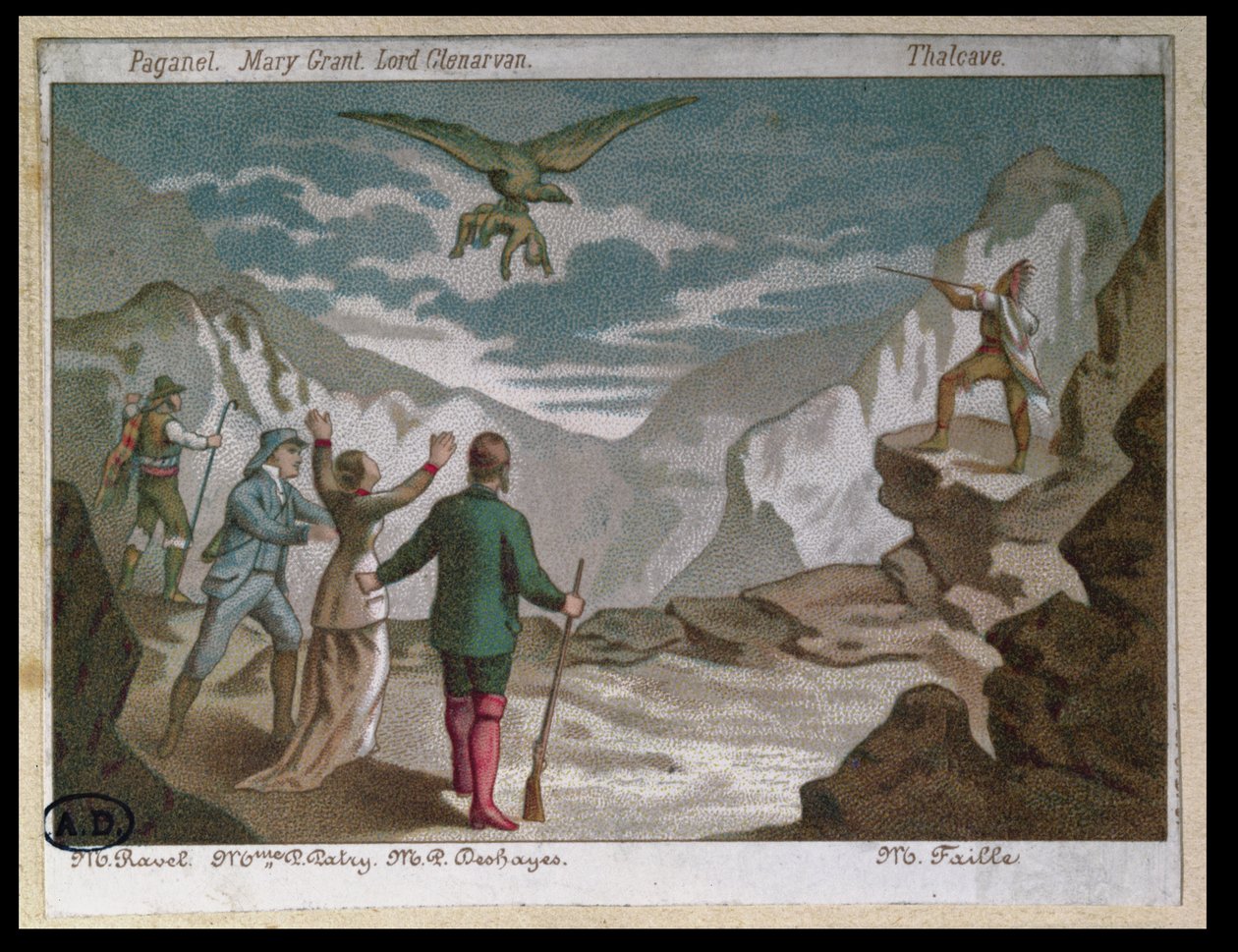 Eagle Carrying a Child Away, vinheta ilustrando uma peça adaptada do romance 