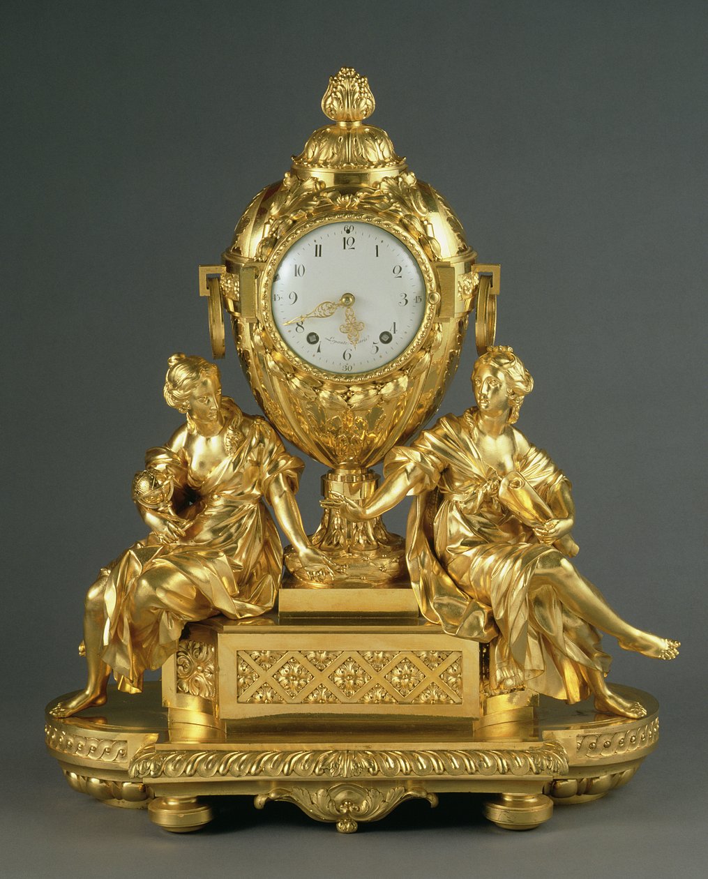 Início Luís XVI Relógio de Mantel, c.1765 (ormolu) de French School