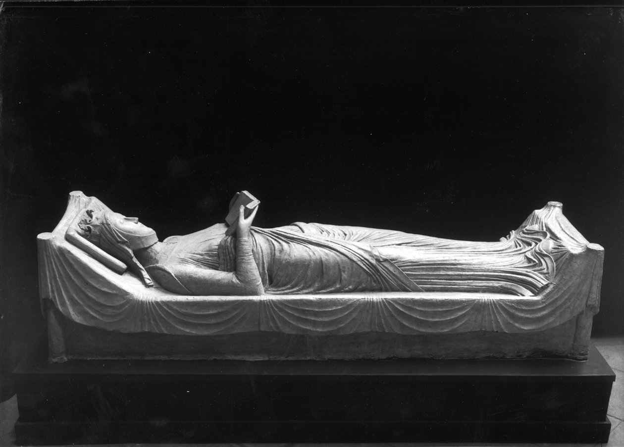 Efígie de Eleanor da Aquitânia (c.1122-1204) Rainha da França, depois da Inglaterra de French School