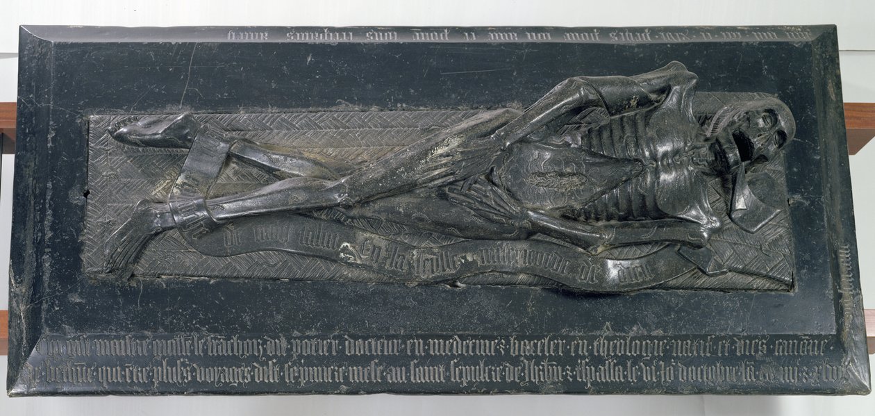 Efígie de Guillaume Lefranchois (d.1446) conhecido como Potier, Doutor e Cônego de Bethune, 1446 de French School
