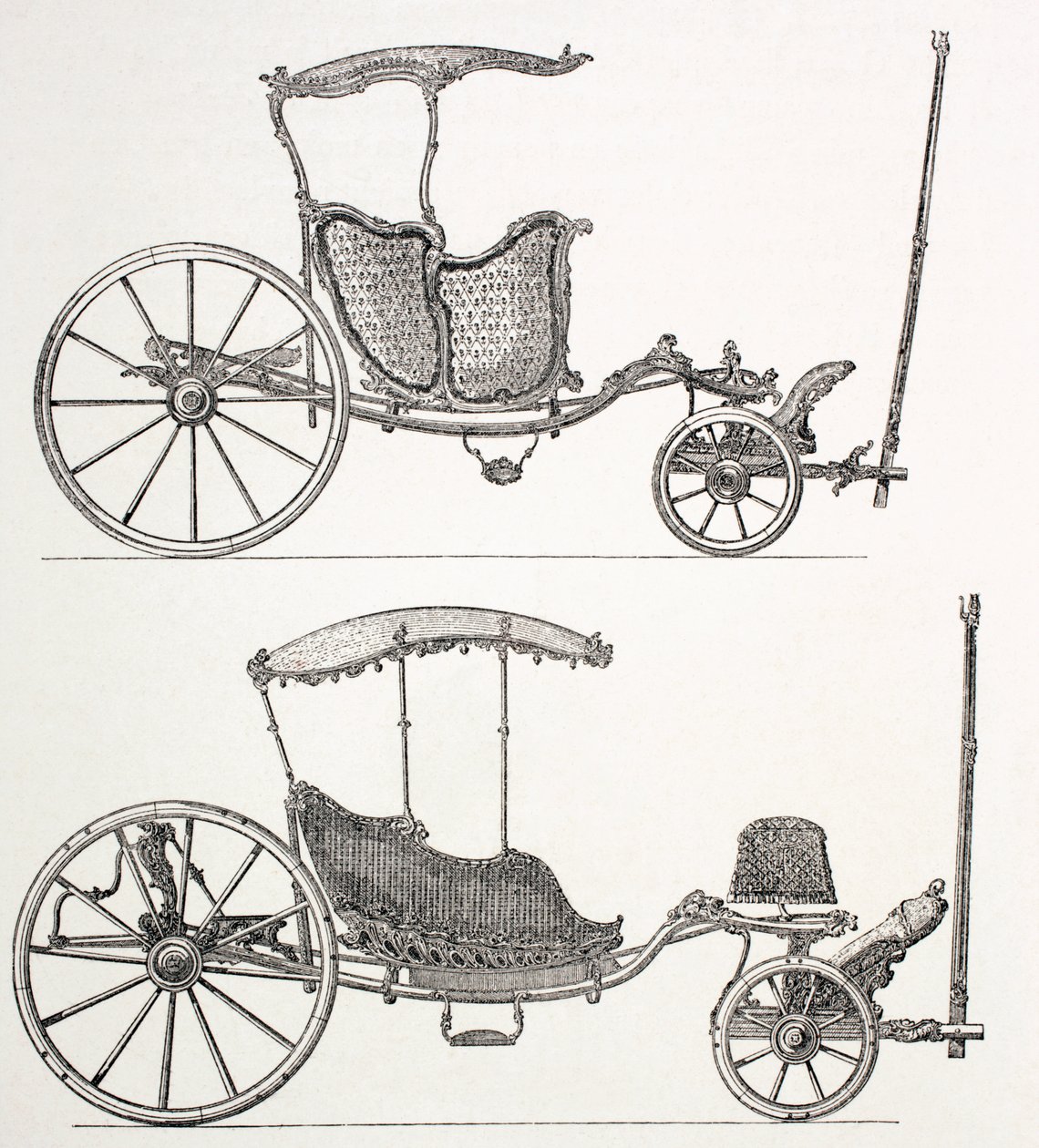 Carruagens Francesas do Século XVIII, 1875 de French School