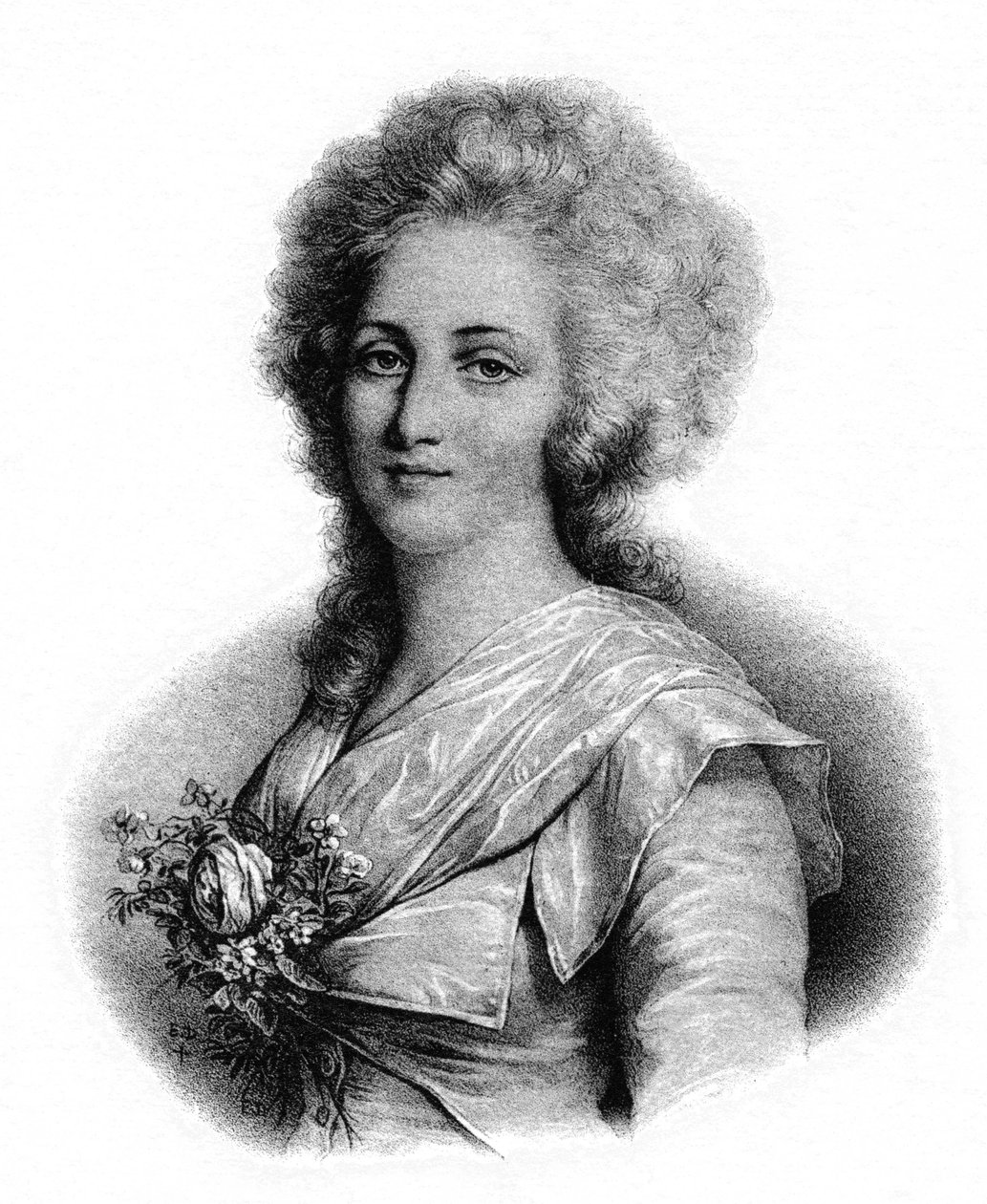 Elisabeth da França (litho) de French School