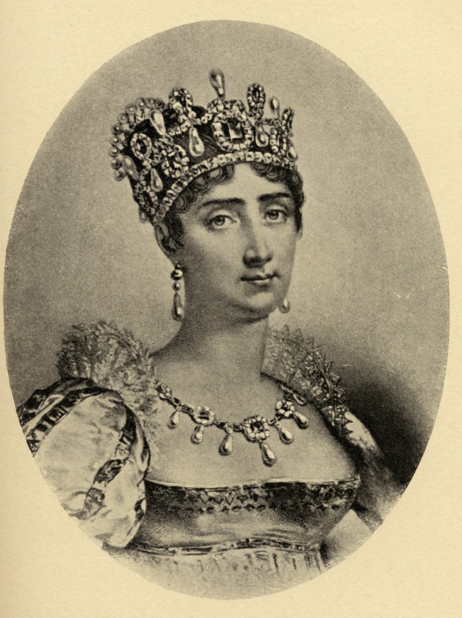 Imperatriz Josephine (1763-1814) ilustração de &39;Pequenas jornadas para as casas de mulheres famosas&39;, publicado de 1897 de French School