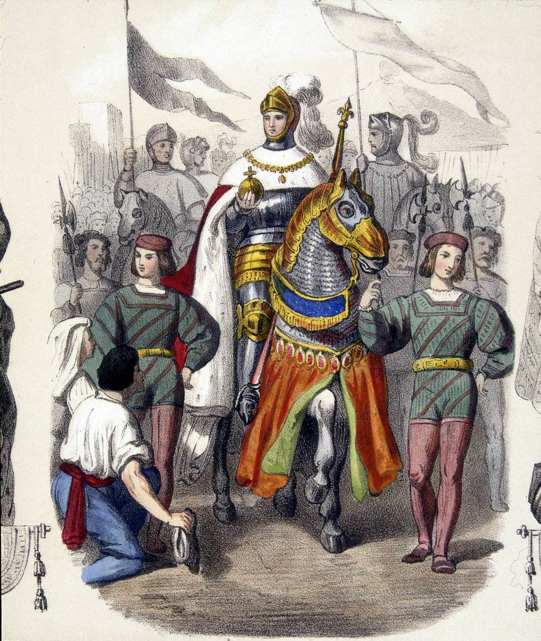 Entrada de Carlos VIII em Nápoles a 22 de fevereiro de French School