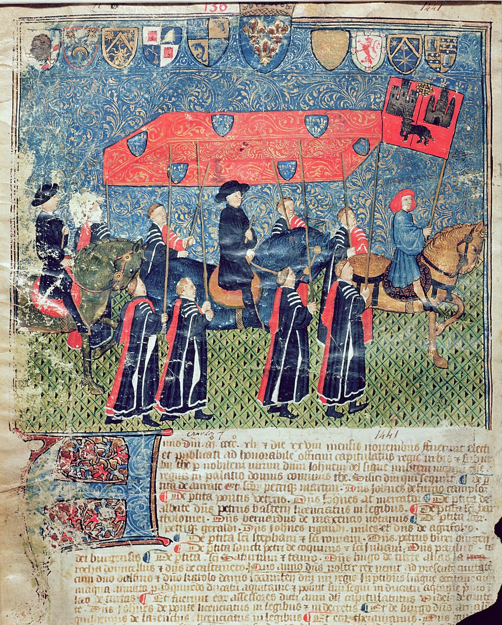 Entrada de Carlos VII (1403-61) em Toulouse de French School