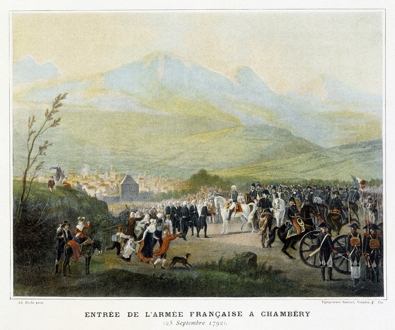 Entrada do exército francês em Chambery, 25 de setembro de French School