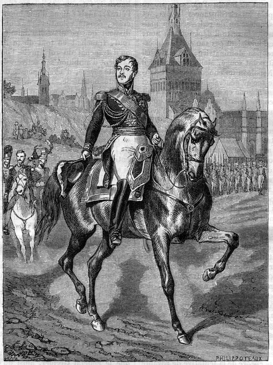 Retrato equestre do General Jean Rapp (1771-1821) - Jean comte Rapp General francais (1772 -1821) - in "Histoire de l