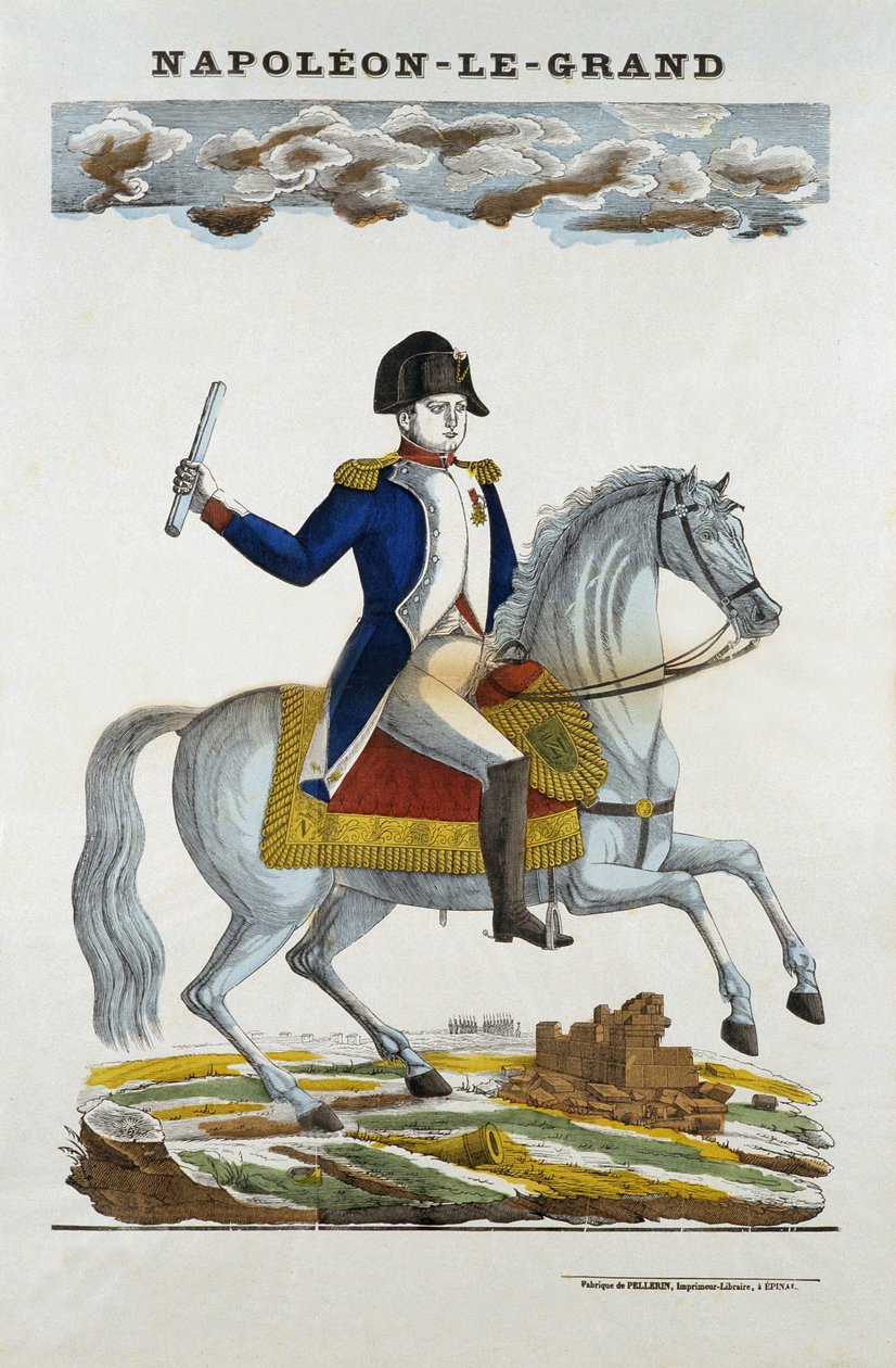 Retrato equestre de Napoleão I Bonaparte (1769-1821). de French School