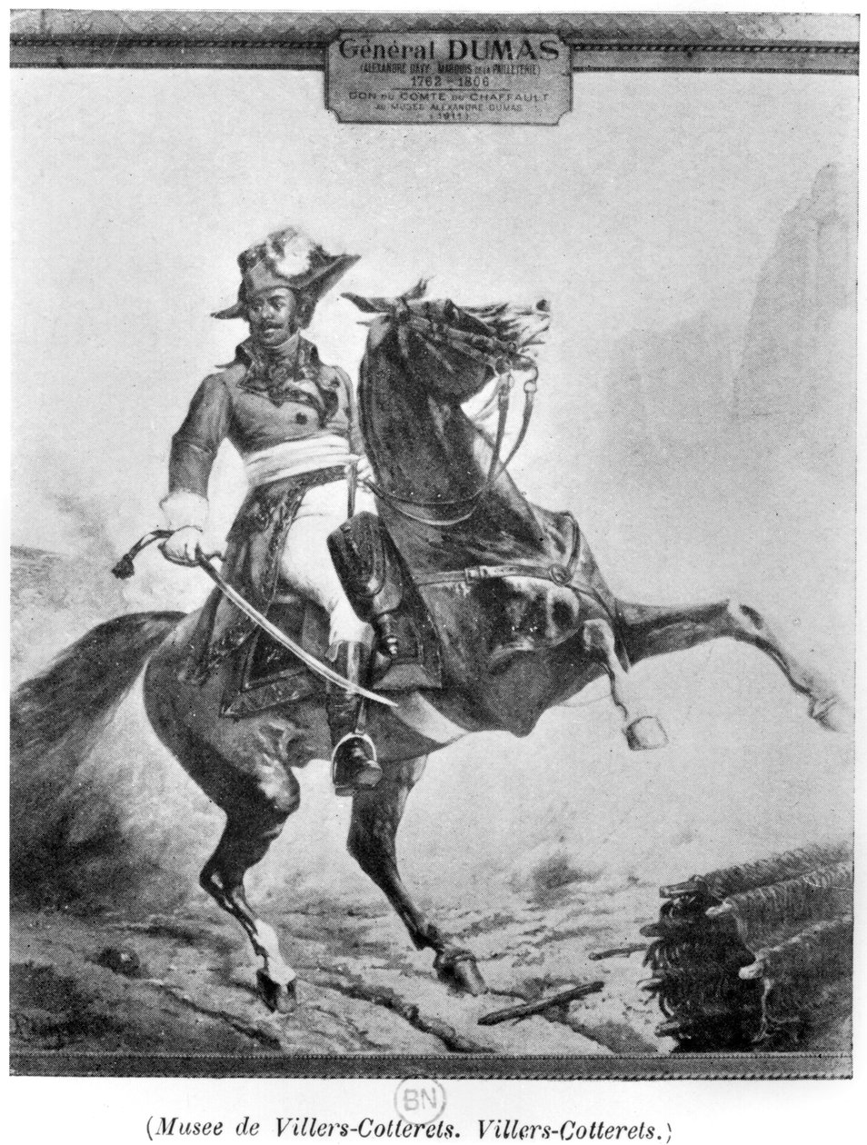 Retrato equestre de Thomas Alexandre Dumas (1762-1806) de French School