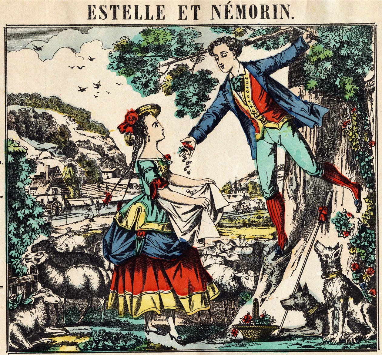 Estelle e Nemorin. Foto da Epinal de French School