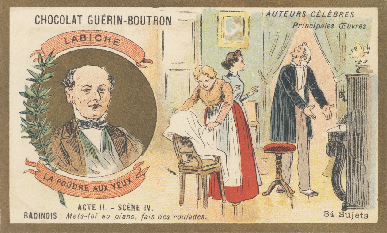 Eugene Labiche (1815-1888), dramaturgo francês, autor de “La poudre aux yeux”, comédia em dois atos (1861) de French School