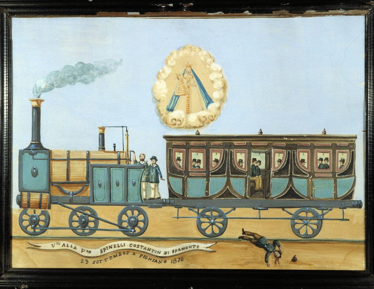 Ex-voto para alguém que caiu de um comboio - Notre-Dame de Laghet de French School