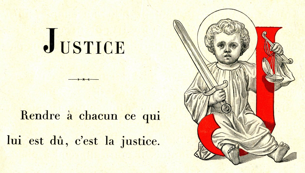 Trecho do Alfabeto do Menino Jesus, edição Alfred Mame a Tours de French School