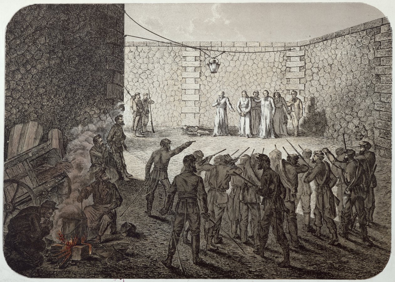 Execução de reféns durante a comuna de 1871 de French School