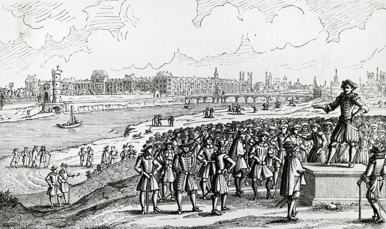 Expoente de Fronde exorta parisienses a revoltarem-se contra o Cardeal Mazarin de French School