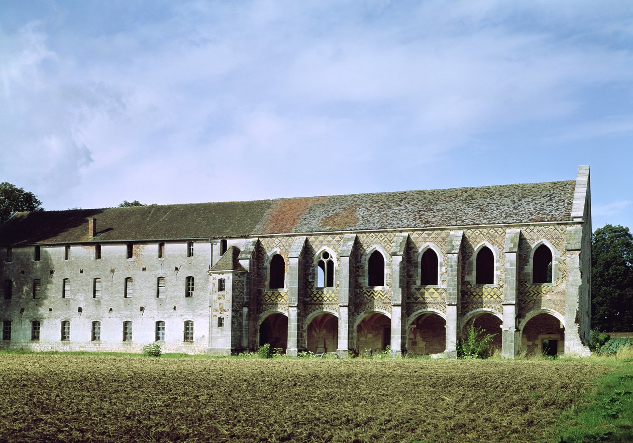 Vista exterior, de, a, cistercian, abadia de French School