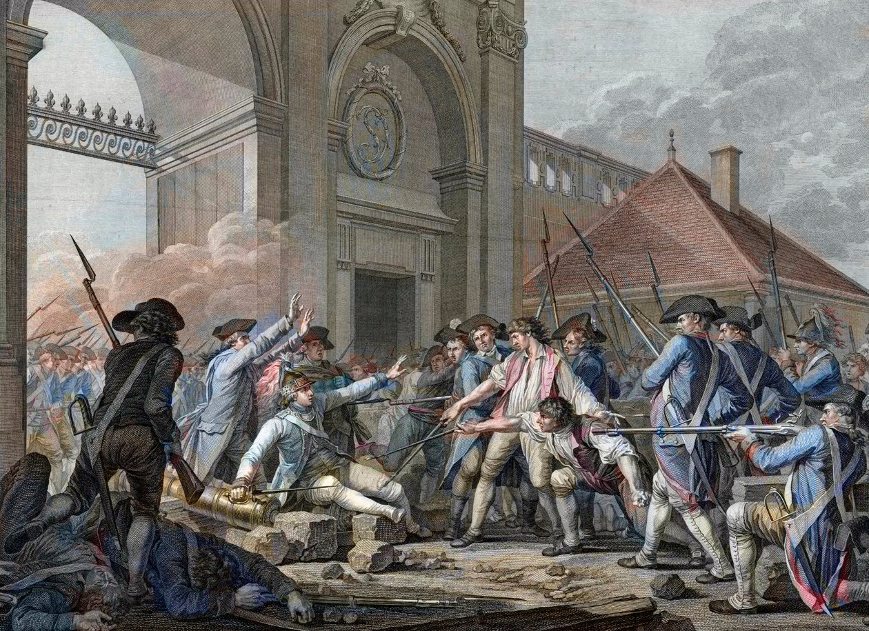 FRENCH REVOLUTION - A coragem heróica do jovem Desilles, 31 de agosto de French School
