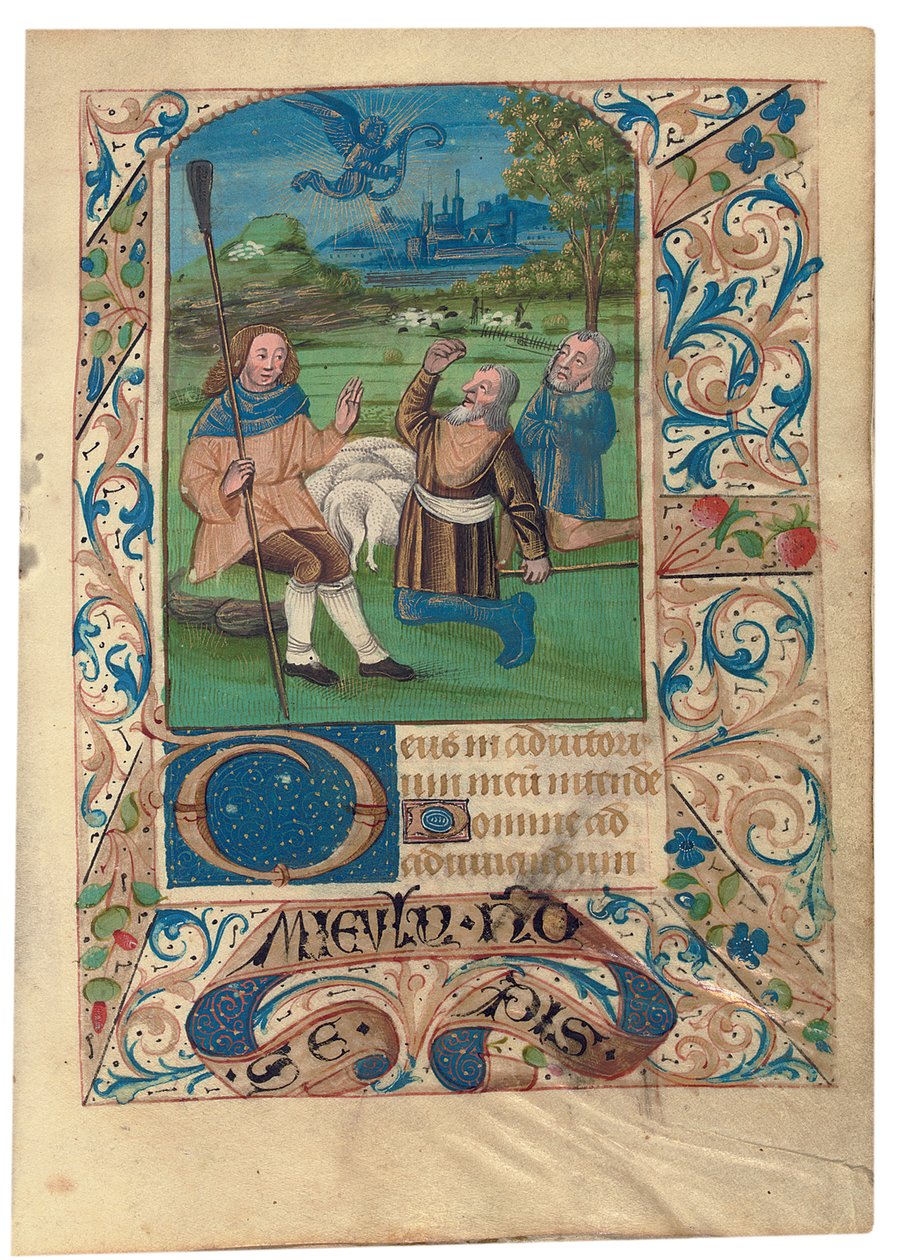 F. 37 Anunciação aos Pastores, c.1480 de French School