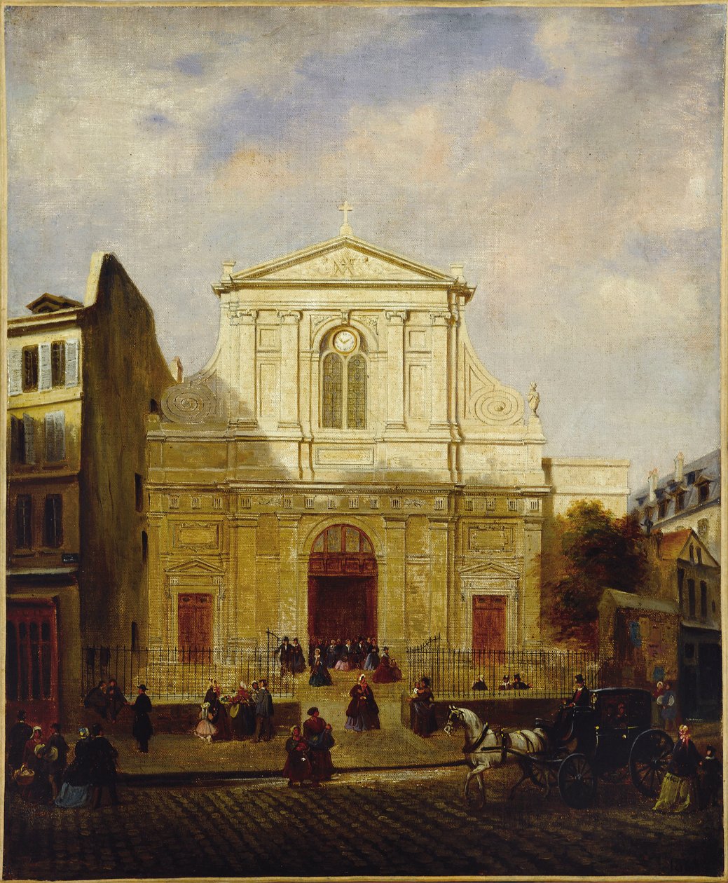 Fachada da igreja de Blancs-Manteaux de French School