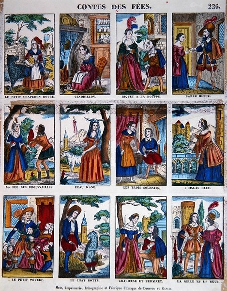 Histórias de Fadas, c.1840 (cor litho) de French School
