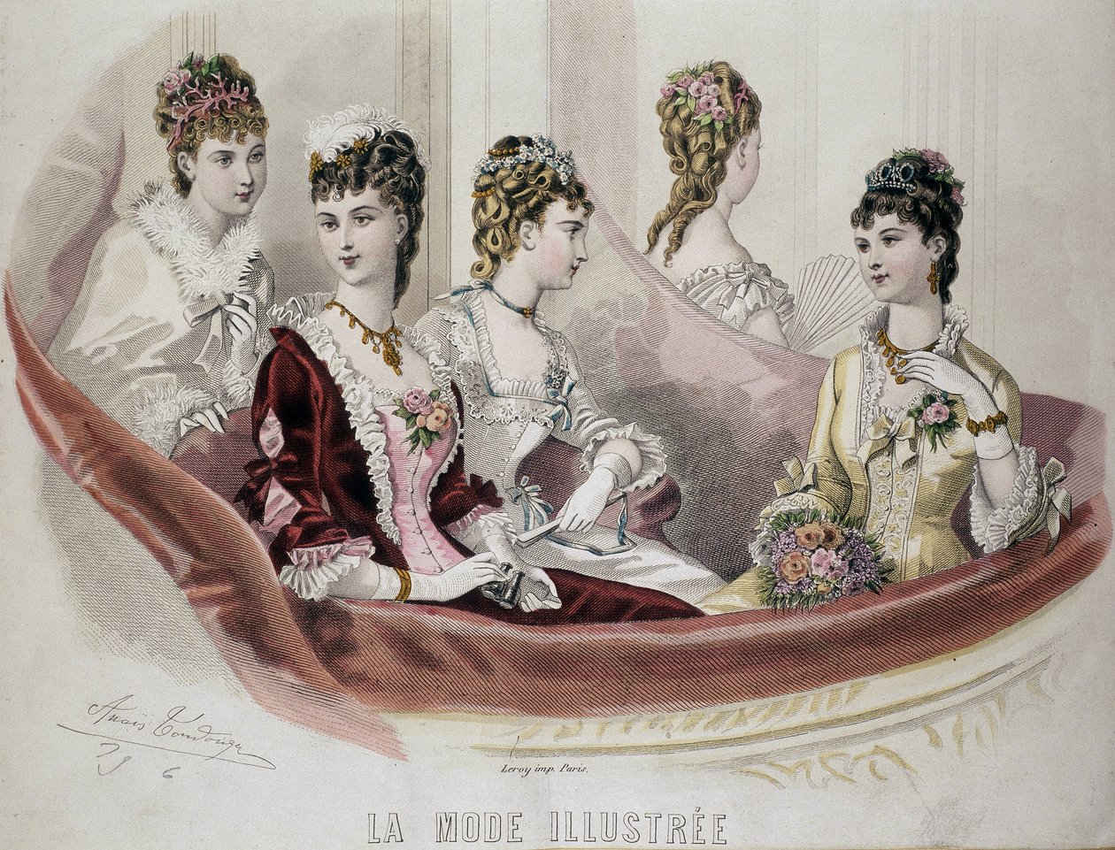 Fashion Women - in “” Fashion Illustrated ””, sd. 2ª metade do século XIX. de French School